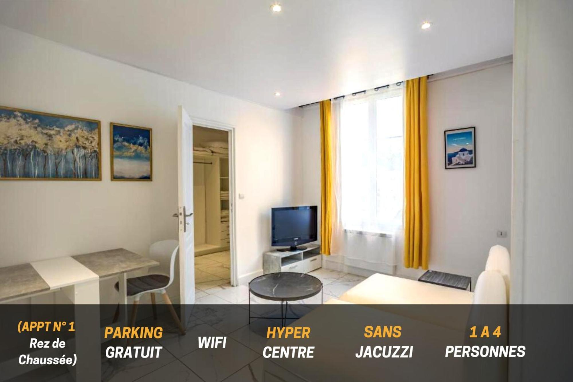 Quartier Des Theatres Centre, Wifi Et Parking - Zen Appart Troyes Dış mekan fotoğraf